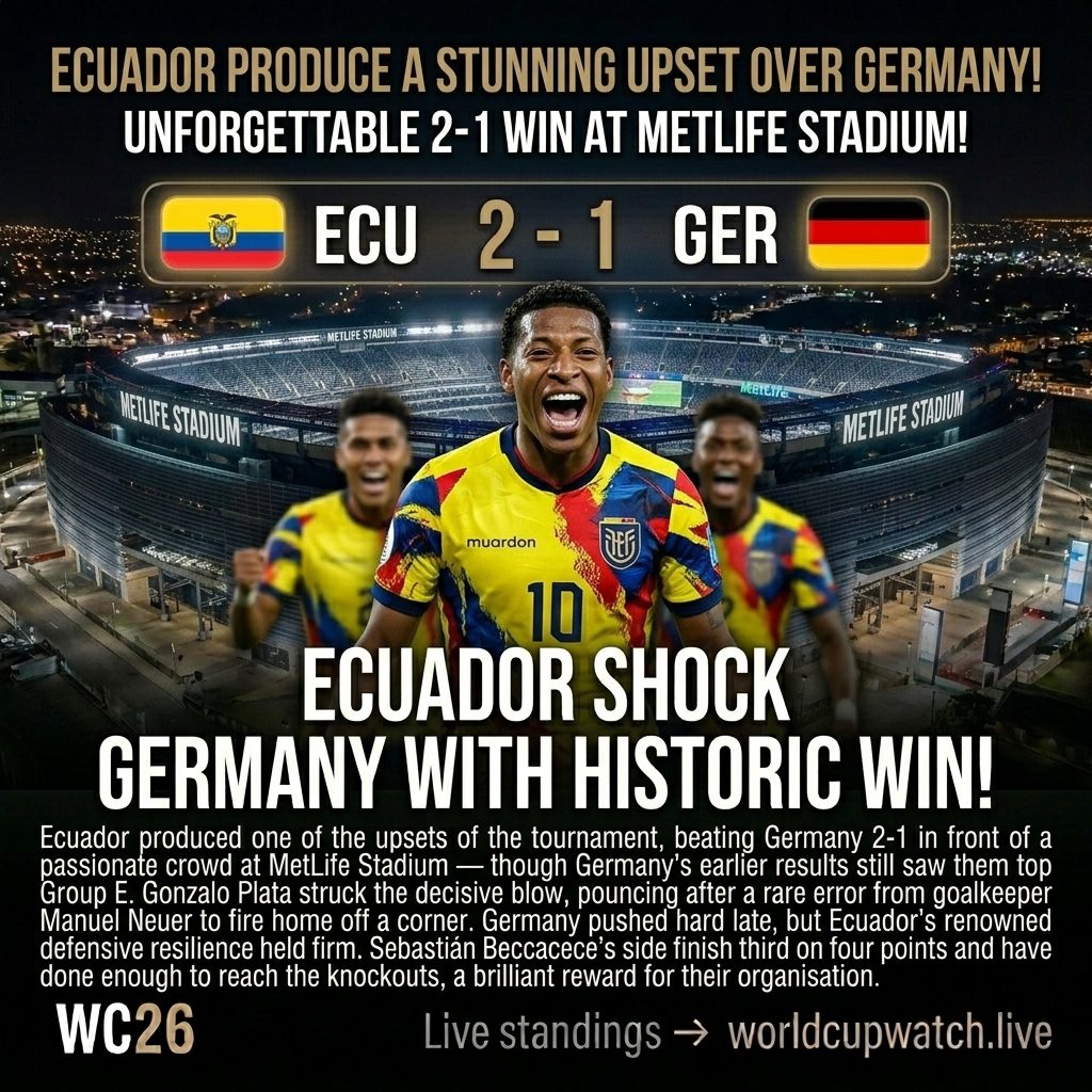 Ecuador 2-1 Germany
