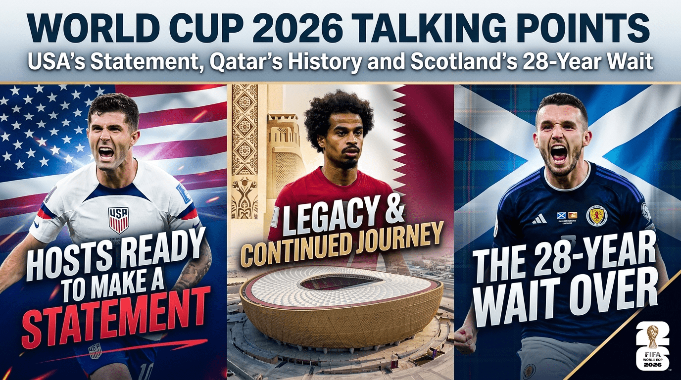 World Cup 2026 Talking Points: USA’s Statement, Qatar’s History and Scotland’s 28-Year Wait