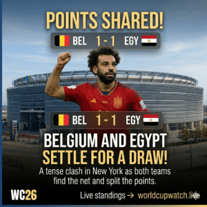 Belgium vs Egypt