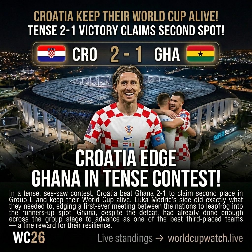 Croatia 2-1 Ghana