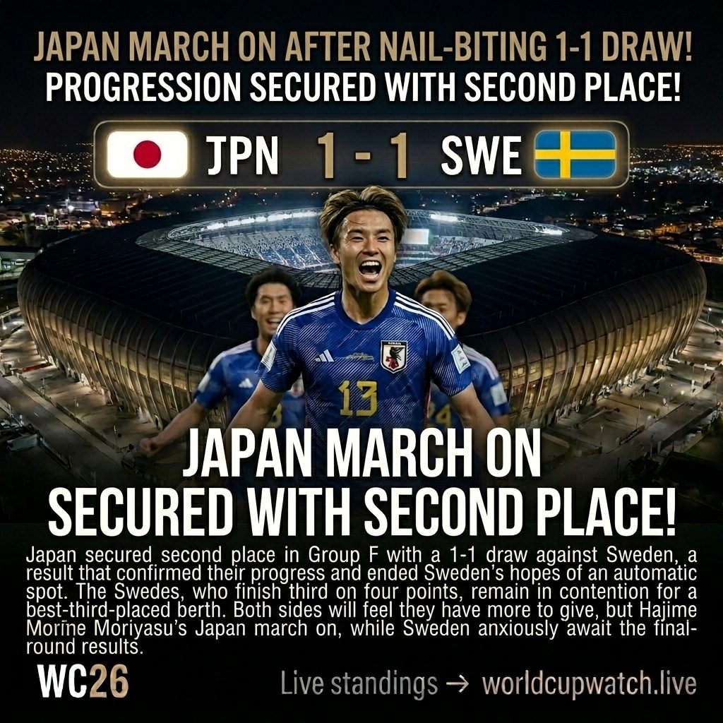 Japan 1-1 Sweden
