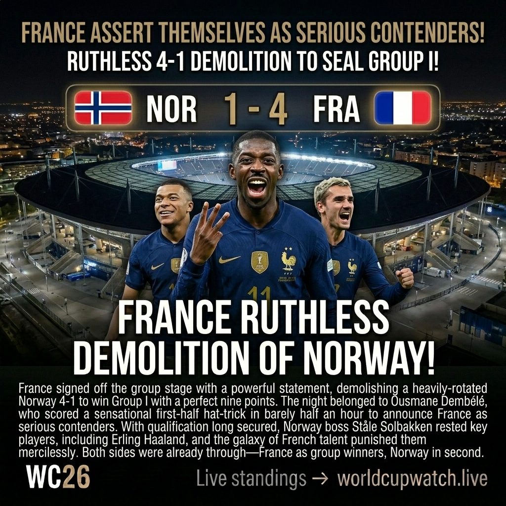 Norway 1-4 France