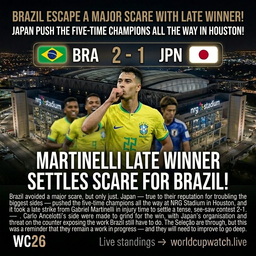 Brazil 2-1 Japan