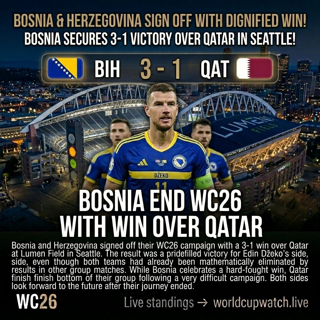 Bosnia 3-1 Qatar