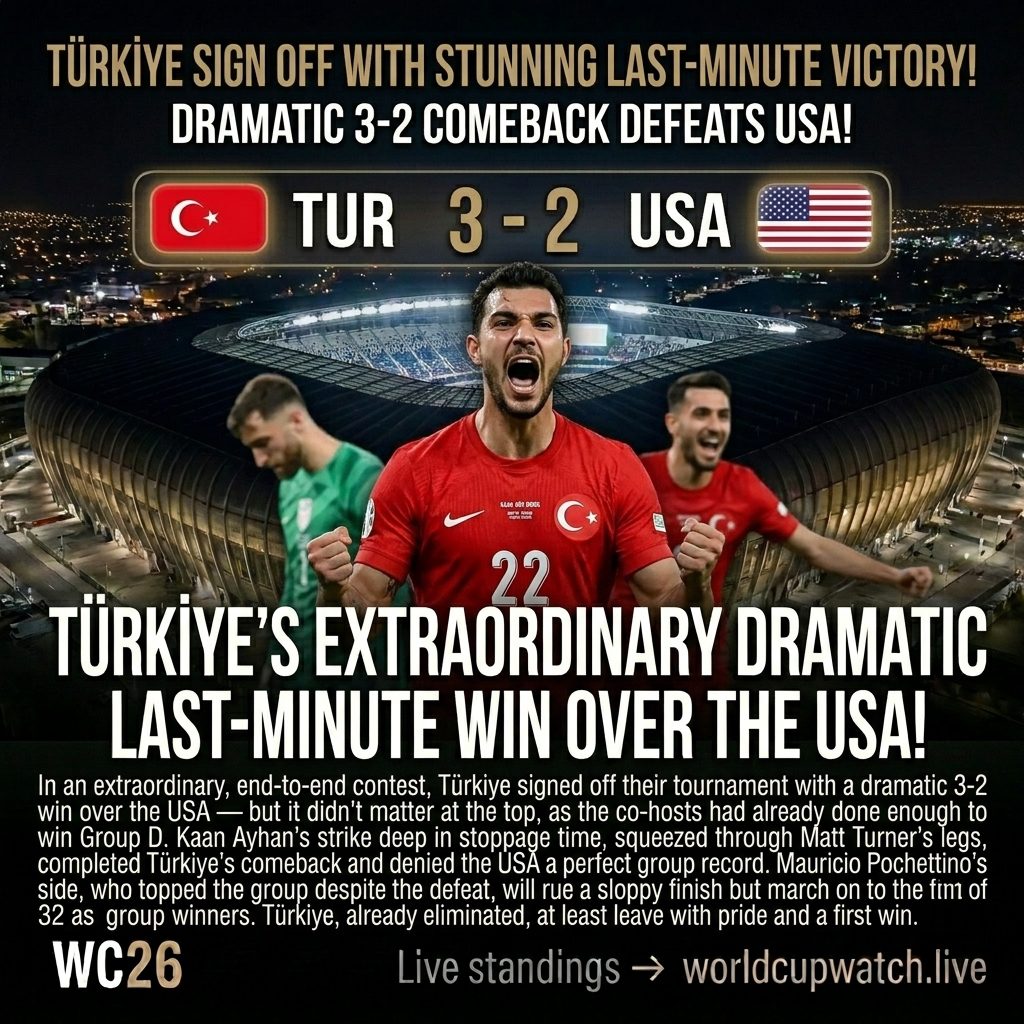 Türkiye 3-2 USA