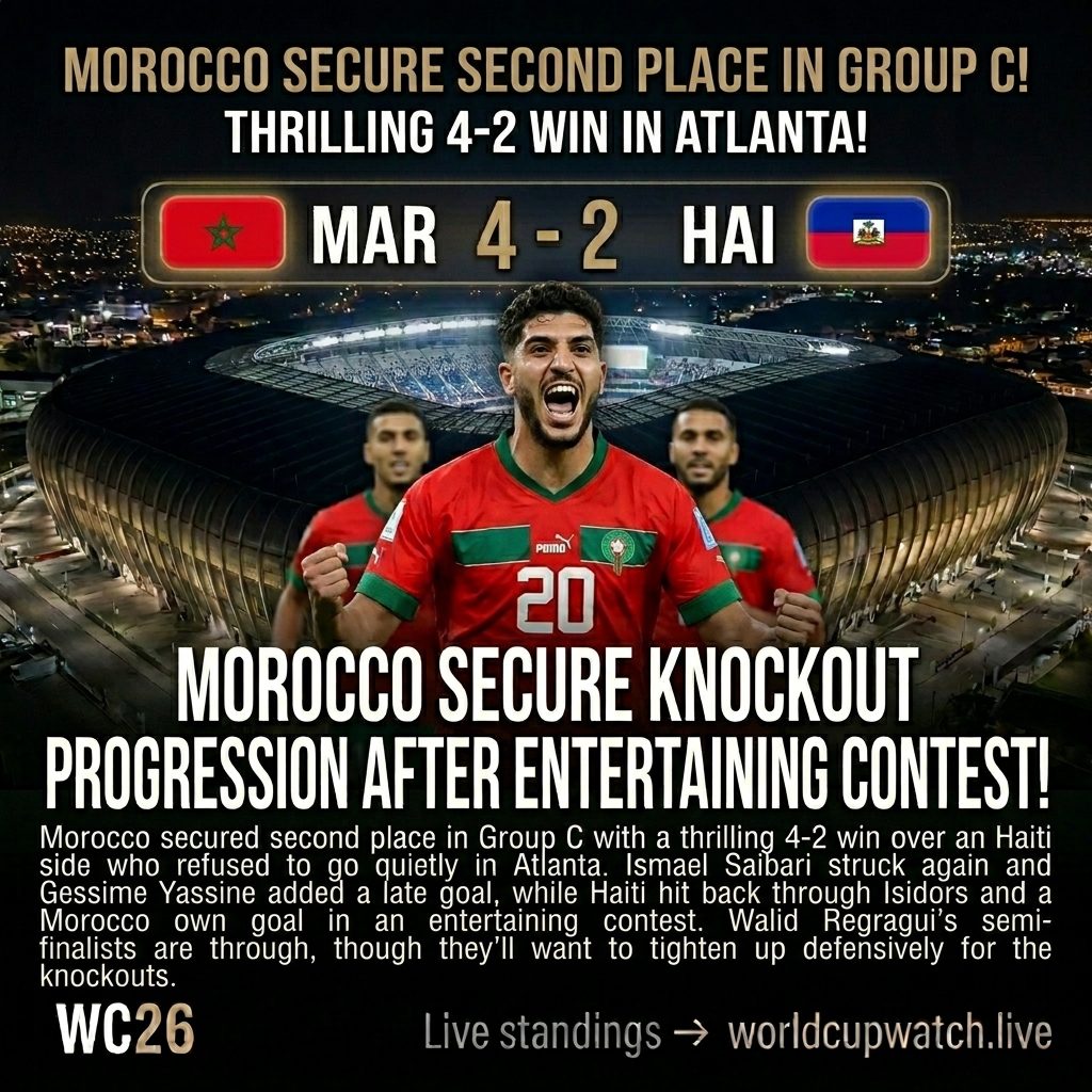 Morocco 4-2 Haiti