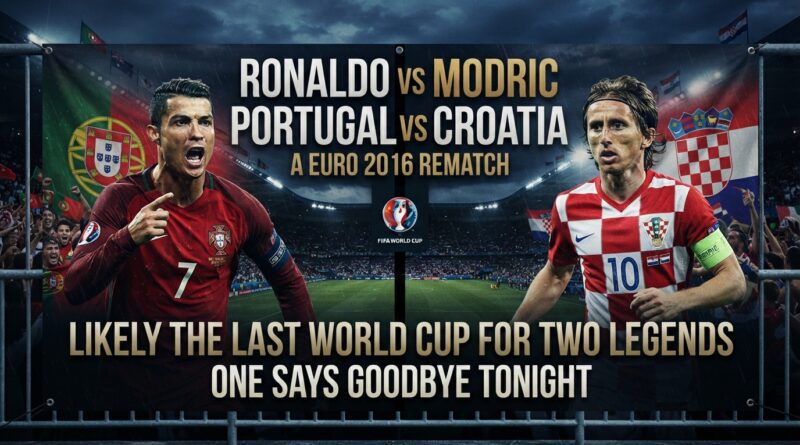 Ronaldo vs Modric Portugal vs Croatia World Cup 2026