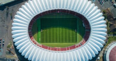 Aerial view of a packed soccer stadium, symbolizing the busy 2026 summer transfer window