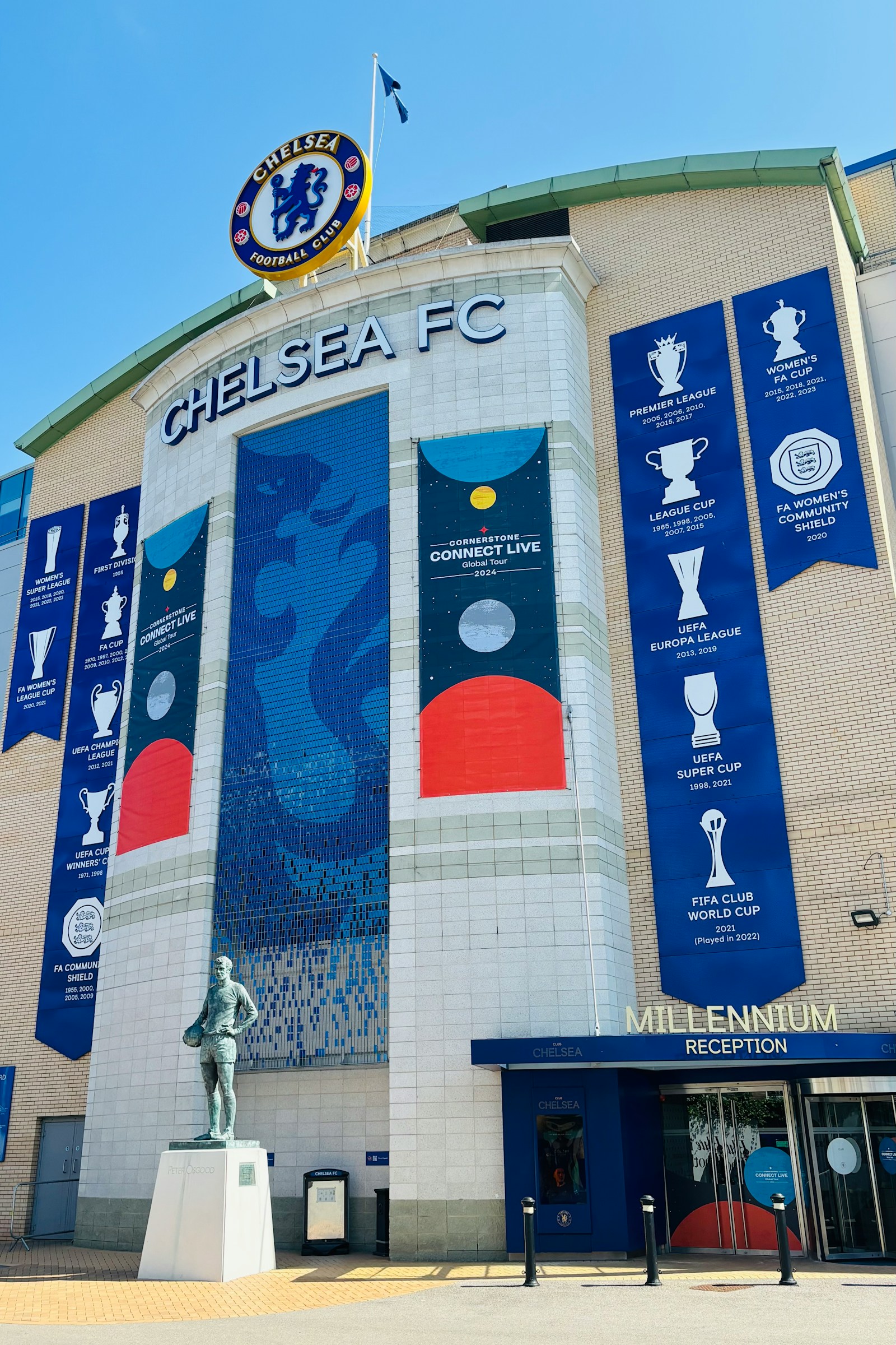 Football stadium and matchday atmosphere