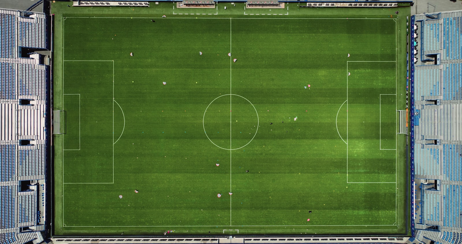 Football stadium and matchday atmosphere