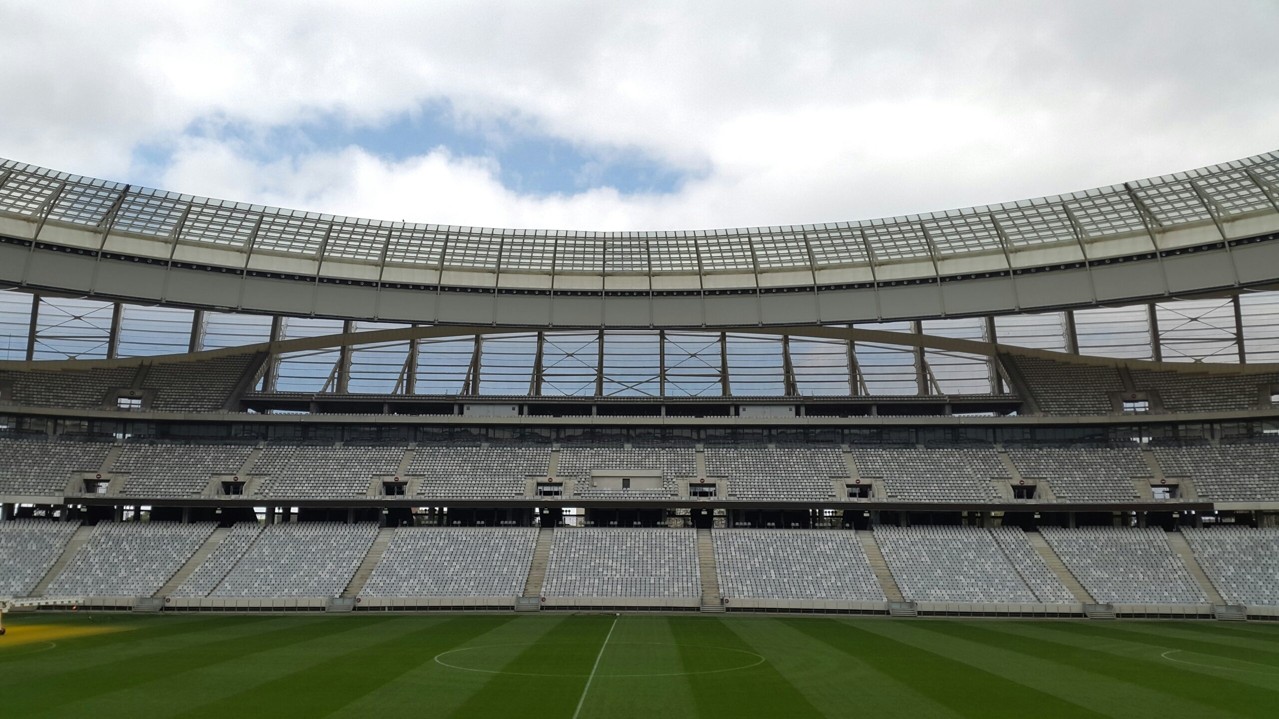 Football stadium and matchday atmosphere