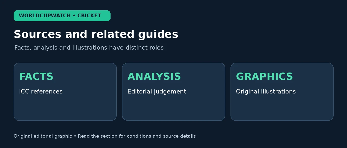 Sources and related guides — Facts, analysis and illustrations have distinct roles