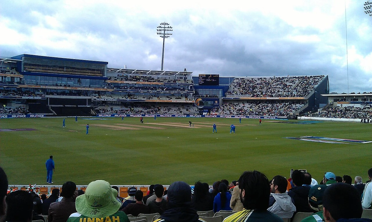 Spectators watch India play Pakistan at Edgbaston during the 2013 Champions Trophy.