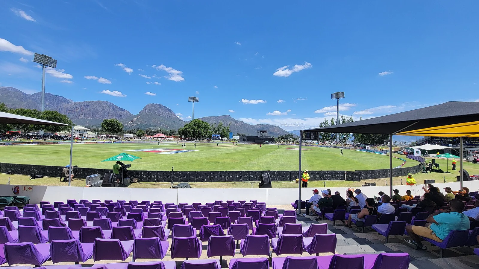 Boland Park cricket ground in Paarl during South Africa versus Pakistan in December 2024.