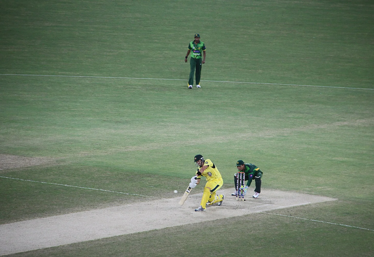 Shane Watson batting during the Australia–Pakistan T20I series in 2012.