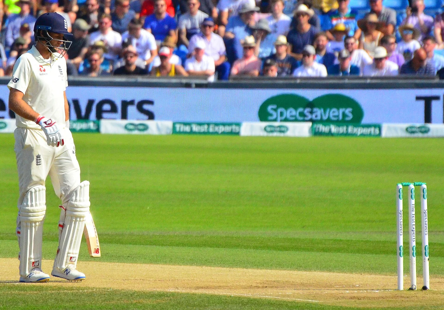 Joe Root playing for England at Headingley during the 2019 Ashes.