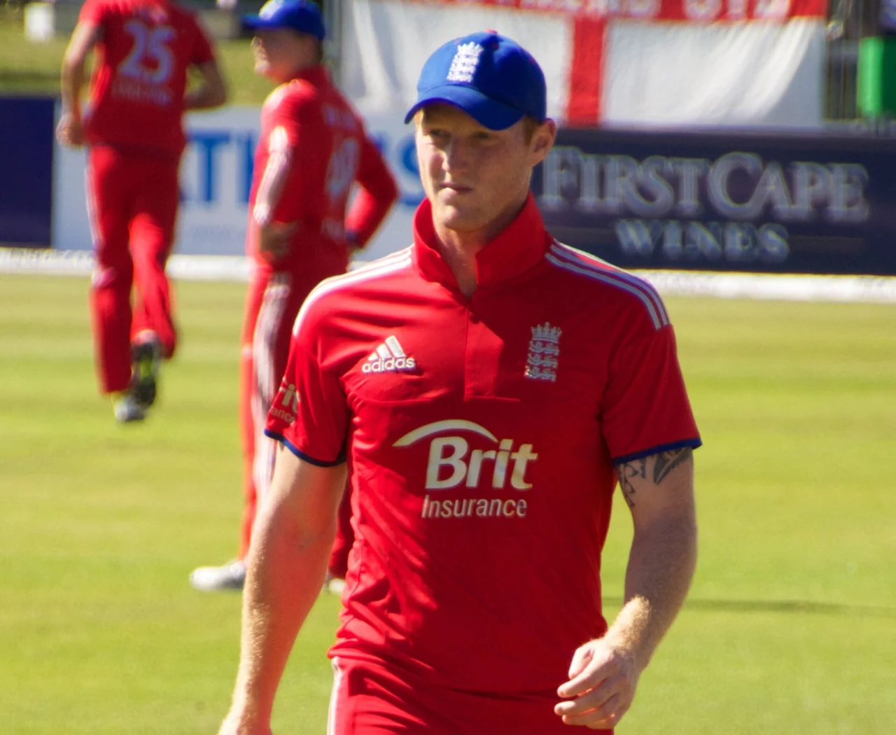 Ben Stokes playing for England against Ireland at Malahide in 2013.