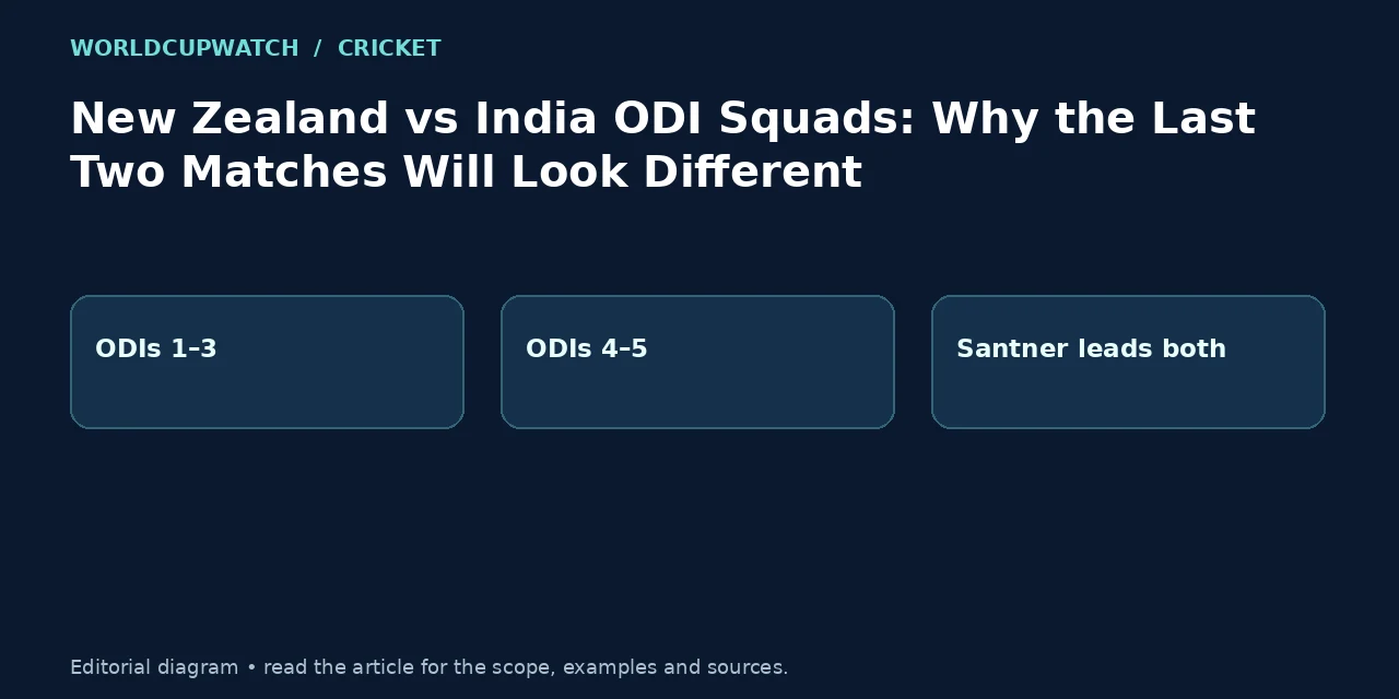 New Zealand vs India ODI Squads: Why the Last Two Matches Will Look Different